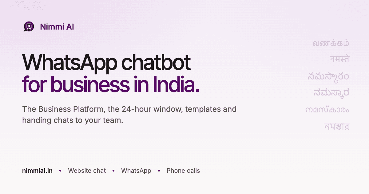 WhatsApp Chatbot for Business in India: A Practical Guide (2026)