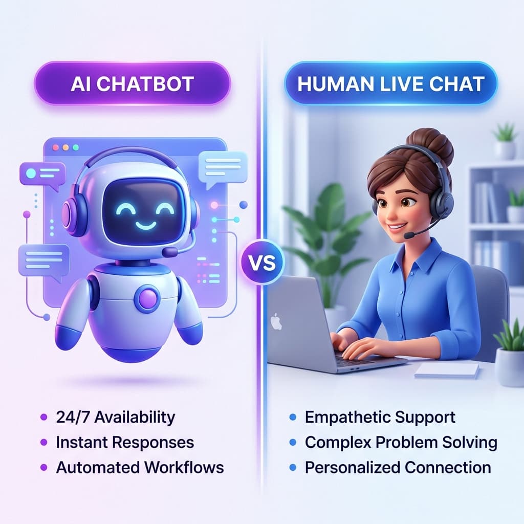 AI Chatbot vs Live Chat: Which is better for Indian Businesses?